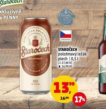 Penny Market Pivo staročech nabídka