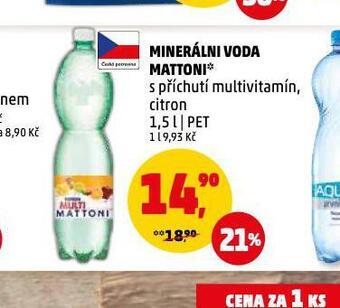 Penny Market Minerální voda mattoni nabídka
