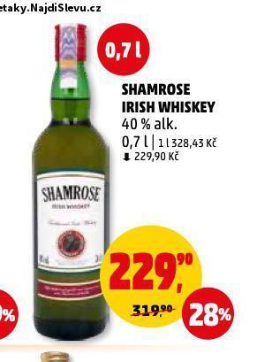 Penny Market Shamrose irish whiskey nabídka