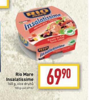 Billa Rio mare insalatissime nabídka