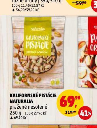 Penny Market Kalifornské pistácie nabídka