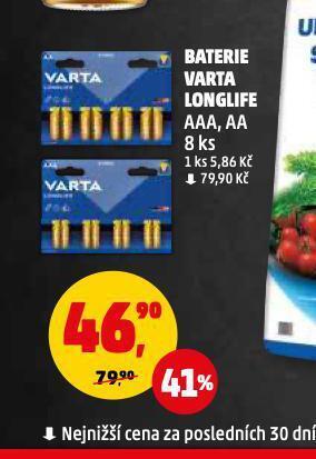 Penny Market Baterie varta nabídka