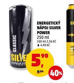 Penny Market Energetický nápoj silver power nabídka