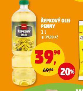 Penny Market Řepkový olej nabídka