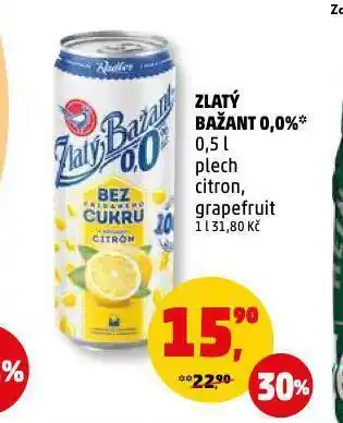 Penny Market Zlatý bažant radler nabídka