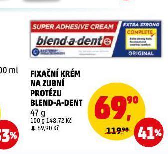 Penny Market Blend a dent fixační krém na zubní náhradu nabídka
