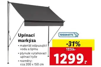 Lidl Upínací markýza nabídka