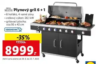Lidl Plynový gril 6 + 1 nabídka