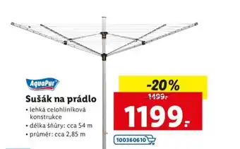 Lidl Sušák na prádlo nabídka