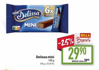 Billa Delissa mini nabídka