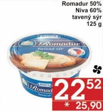Jip Romadur 50%; Niva 60% tavený sýr 125 g: nabídka