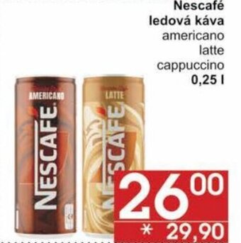 Jip Nescafé ledová káva nabídka