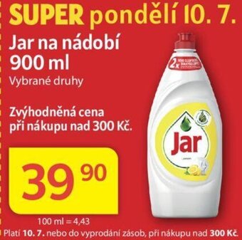 Kubík potraviny Jar na nádobí 900 ml nabídka