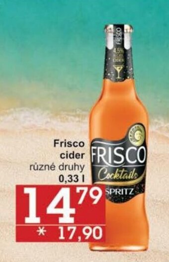 Jip Frisco cider nabídka