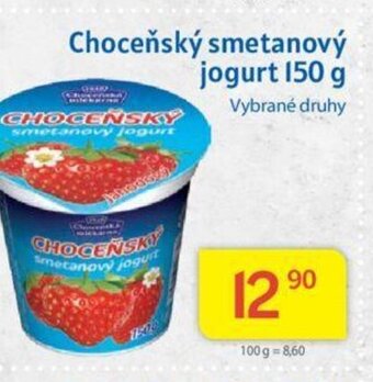 Kubík potraviny Choceňský smetanový jogurt 150 g nabídka
