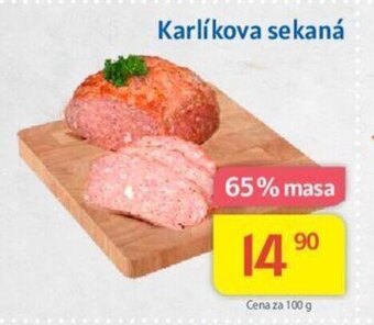 Kubík potraviny Karlíkova sekaná nabídka