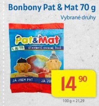 Kubík potraviny Bonbony Pat & Mat 70 g nabídka