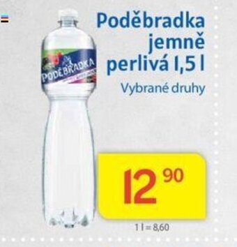 Kubík potraviny Poděbradka jemně perlivá 1,5 L nabídka