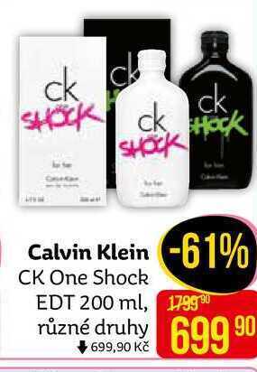 Teta Ck one shock edt 200 ml nabídka