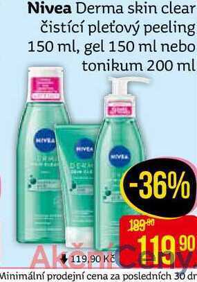 Teta Nivea derma skin clear čistící pleťový peeling 150 ml nabídka