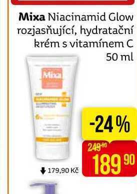 Teta Mixa niacinamid glow rozjasňující, hydratační krém s vitamínem c 50 ml nabídka