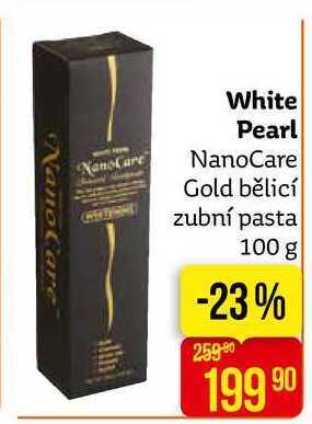 Teta White pearl nanocare gold bělicí zubní pasta 100 g nabídka