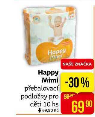 Teta Happy mimi přebalovací podložky pro děti 10 ks nabídka