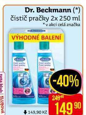 Teta Dr. beckmann čistič pračky 2x 250 ml nabídka