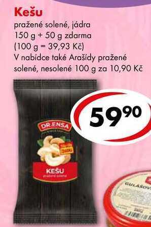 Kešu, 150 g + 50 g zdarma