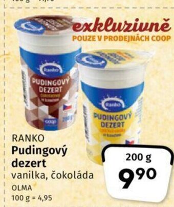 Coop RANKO Pudingový dezert nabídka