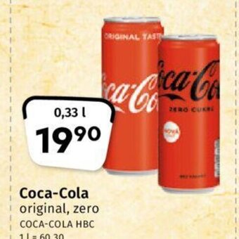 Coop Coca-Cola original, zero nabídka