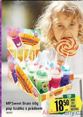 Tamda Foods Mpsweet brain 60g pop lízátko s práškem nabídka