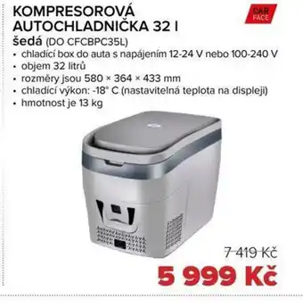 KOMPRESOROVÁ AUTOCHLADNIČKA 32 I