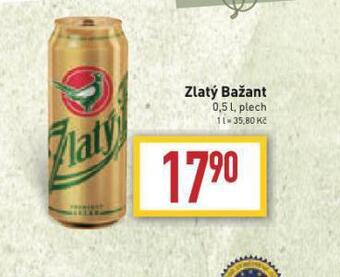 Billa Pivo zlatý bažant nabídka
