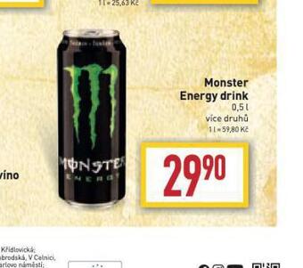 Billa Monster energy drink nabídka