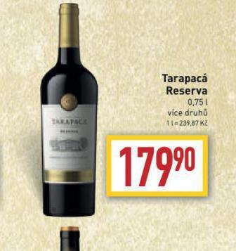 Billa Tarapacá reserva nabídka