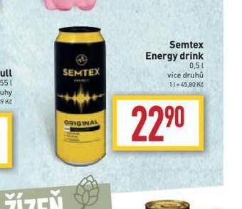 Billa Semtex energy drink nabídka
