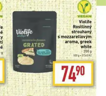 Billa Violife rostlinný strouhaný s mozzarellovým aroma, greek white nabídka