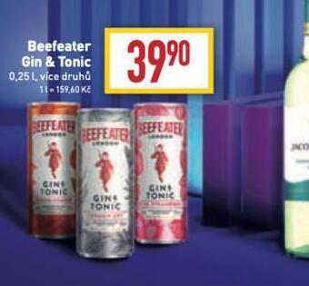 Billa Beefeater gin & tonic nabídka