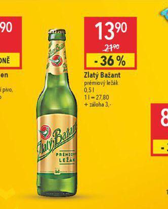 Globus Pivo zlatý bažant nabídka