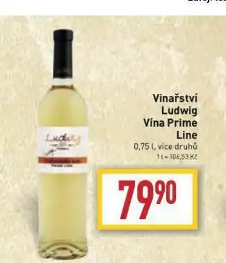 Billa Vinařství ludwig prime line nabídka