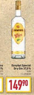 Billa Dynybyl special dry gin 37,5% nabídka