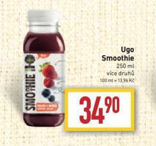 Billa Ugo smoothie nabídka