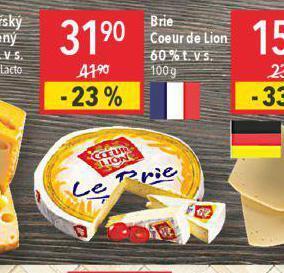 Globus Brie coeur de lion 60% nabídka