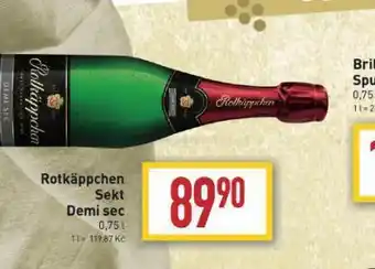 Billa Rotkäppchen sekt demi sec nabídka