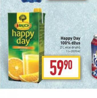 Billa Happy day 100% džus nabídka