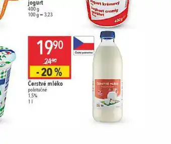 Globus Čerstvé mléko 1,5% nabídka