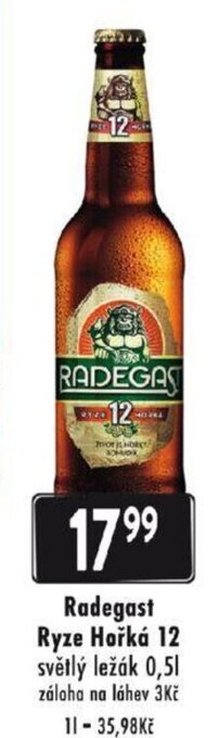 Qanto Radegast Ryze Hořká 12 nabídka