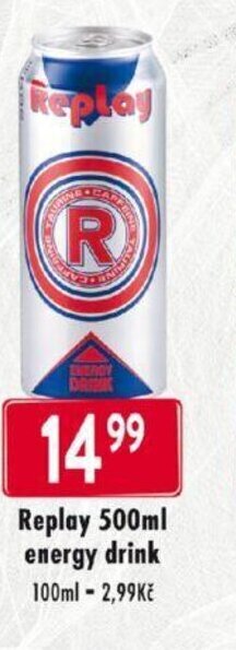 Qanto Replay 500ml energy drink nabídka
