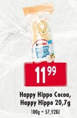 Qanto Happy Hippo Cocoa, Happy Hippo 20,7g nabídka